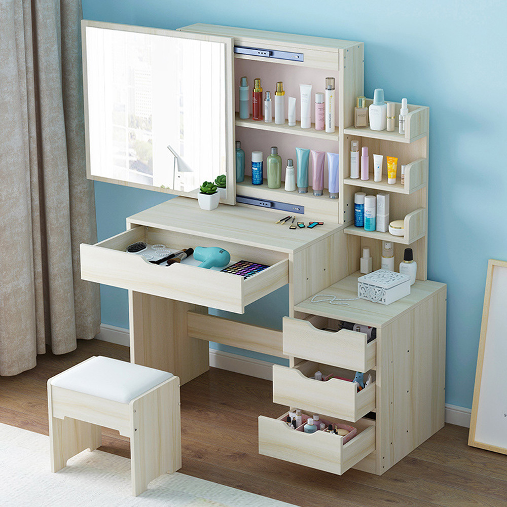 Vanity Set Nordic Style Simple Dressing Table Bedroom Fashion Makeup Table with Mirror