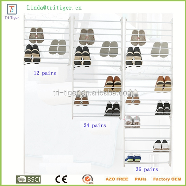 36 Pairs 12 Tiers Over the Door Shoe Rack