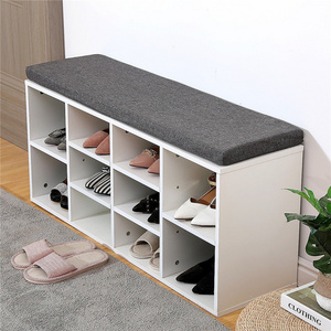 Modern Design Entryway Living Room Shoe Rack Cabinet Bench Storage Organizer