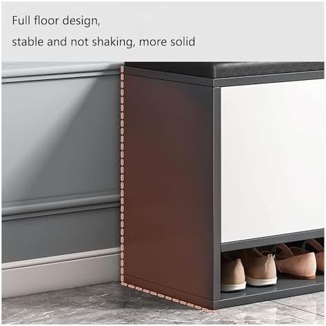 Cheap Door Entryway Comfy Padded Bench Shoe Cabinet wood Shoe Rack Bench