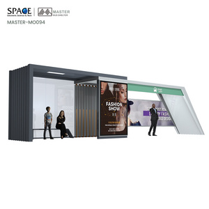 Digital Advertising Smart Bus Stand Comfortable public transportation Bus Station