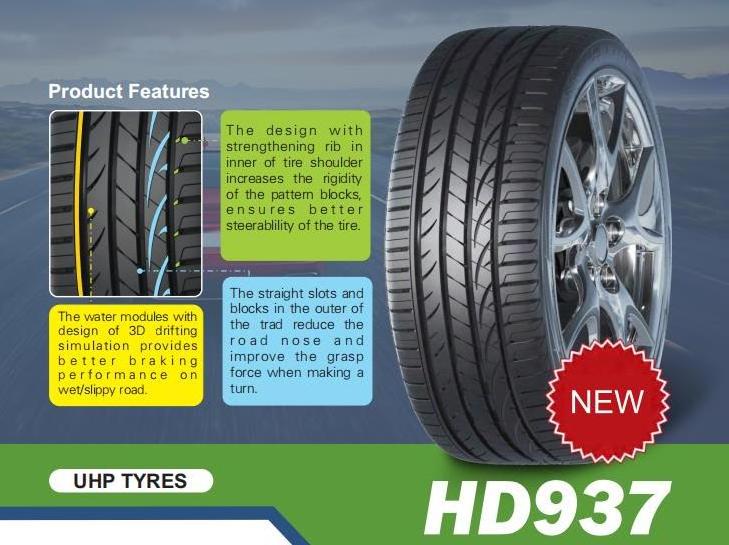 HAIDA tires for cars 245/45r 19 255/40r19 llantas 255 50 r19 UHP passenger car tyres