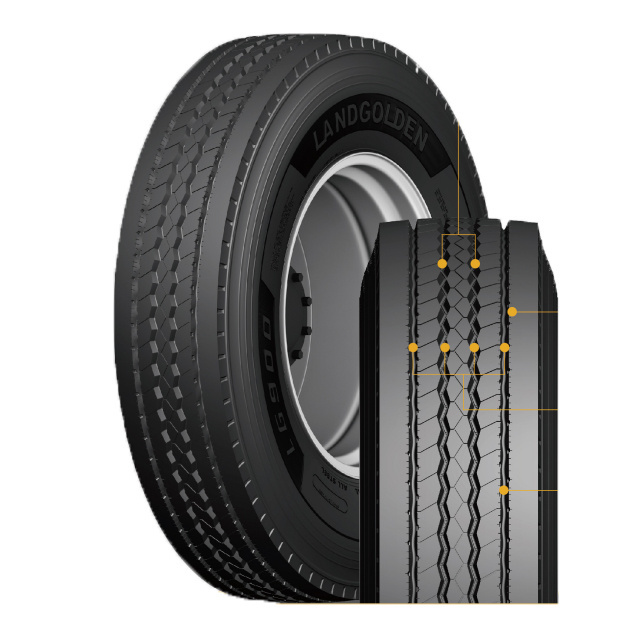 295/75R22 5 16PR ALL DRIVE STEER TRAILER POSITION PATTERN LANDGOLDEN SEMI TRUCK TIRES 11R22.5 295/75/22.5