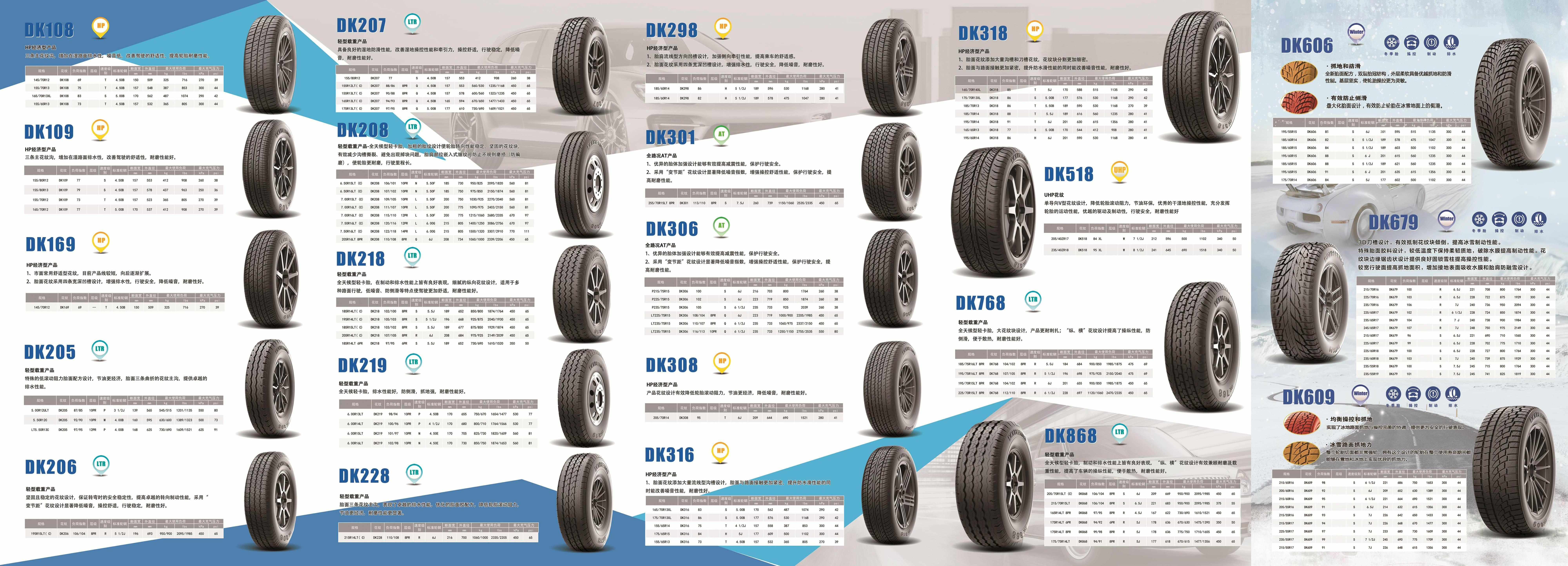 DOUBLE KING tyres for vehicles 265/60R18 all terrain 265 60r18 265 60 r18  truck tires 265 60 18