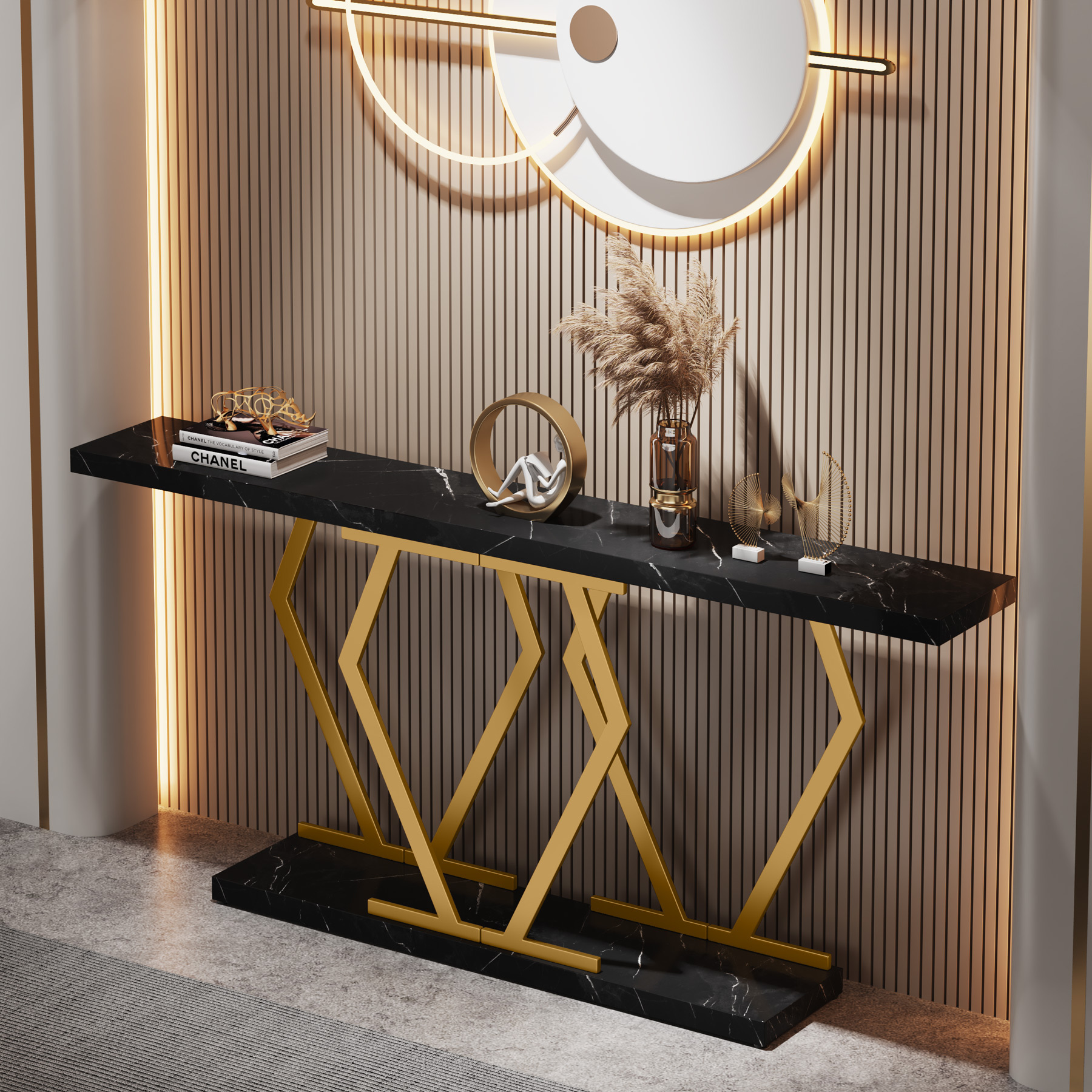 High Quality Stainless Steel Metal Hotel Home Indoor Console Tables For Home