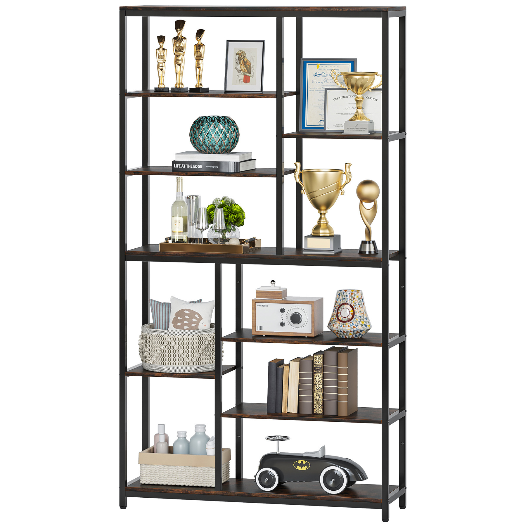 Tribesigns Bookshelf, 79 inches Tall Etagere, 8-Tier display shelf storage racks