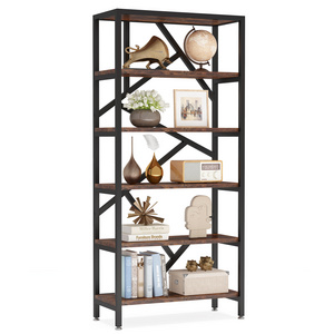 Tribesigns Open Book Storage Rack Wood Shelving Units Organizer Rack 6 Tier Tall Kids Bookshelf Display Shelf for home office