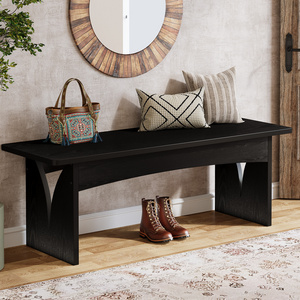 Modern Wood Entryway Bench Living Room Famrhouse Dining Bench Table for Kitchen