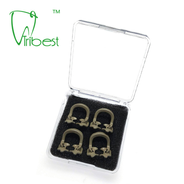 4pcs/box small or large endodontic plastic dental rubber dam clamps set