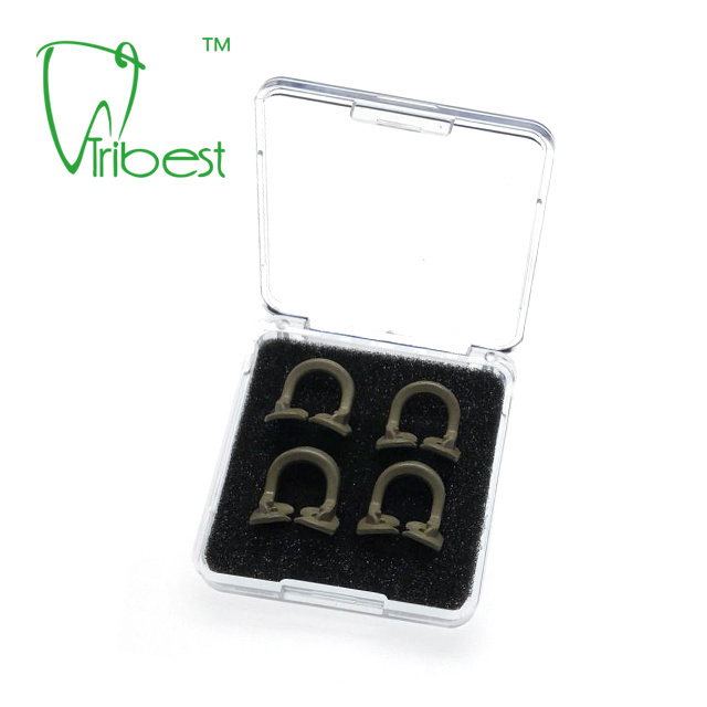 4pcs/box small or large endodontic plastic dental rubber dam clamps set