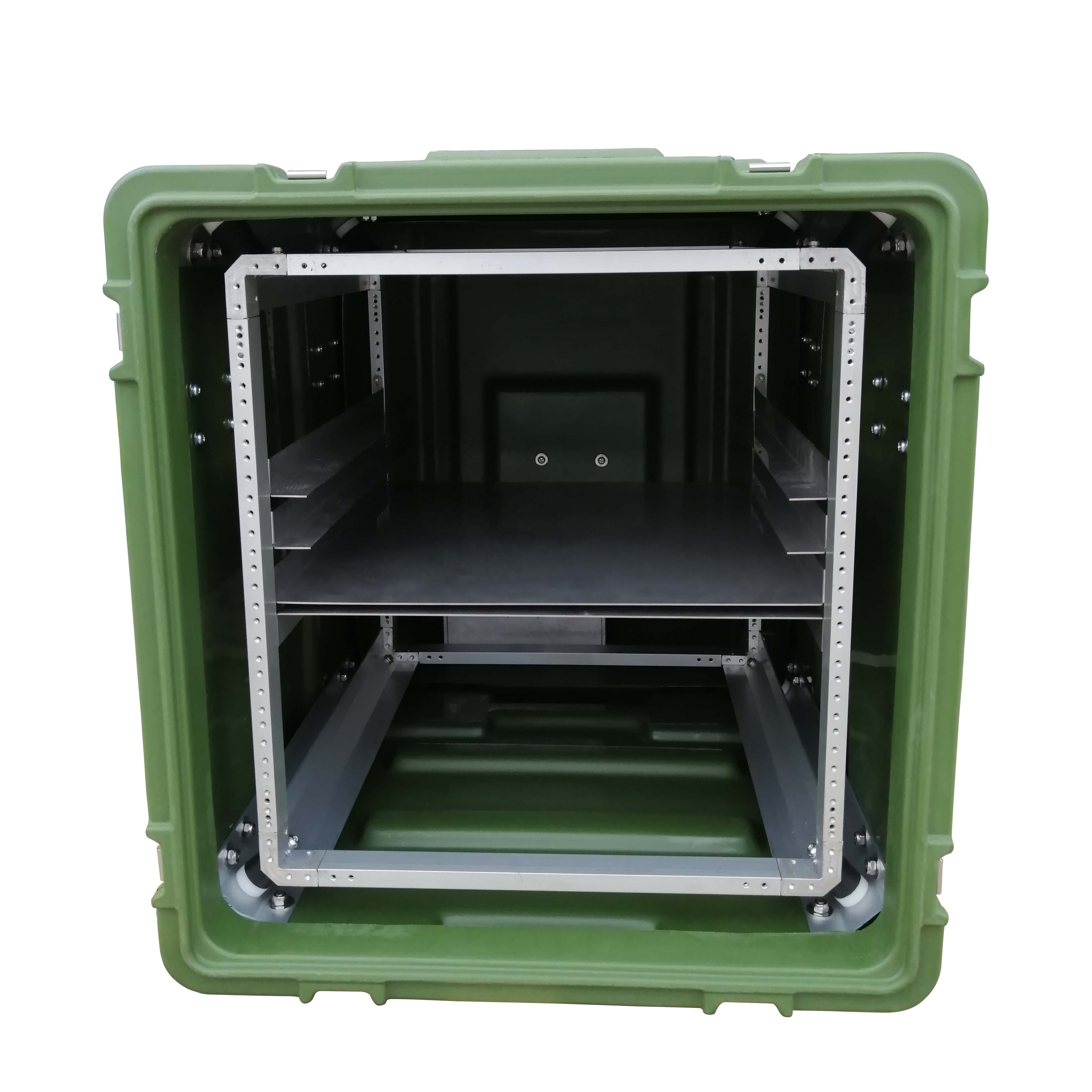 2U 4U 6U 8U 10U 12U 15U 16U Hard Plastic ROHS Standard Shock Mount Rack Case For Sound Equipment