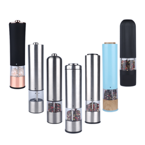 Amazon hot selling more choices electric spice salt pepper grinder, customized service electric salt and pepper grinder set