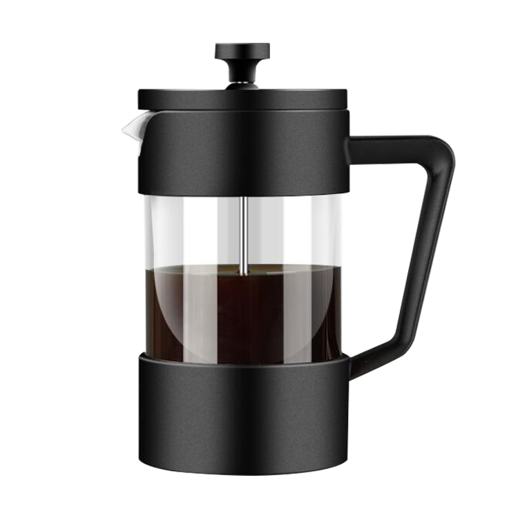 Factory direct black coffee french press, Wholesale glass french press travel