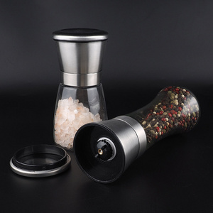 Top quality mini spices ceramic spice jar oem disposable salt pepper grinder