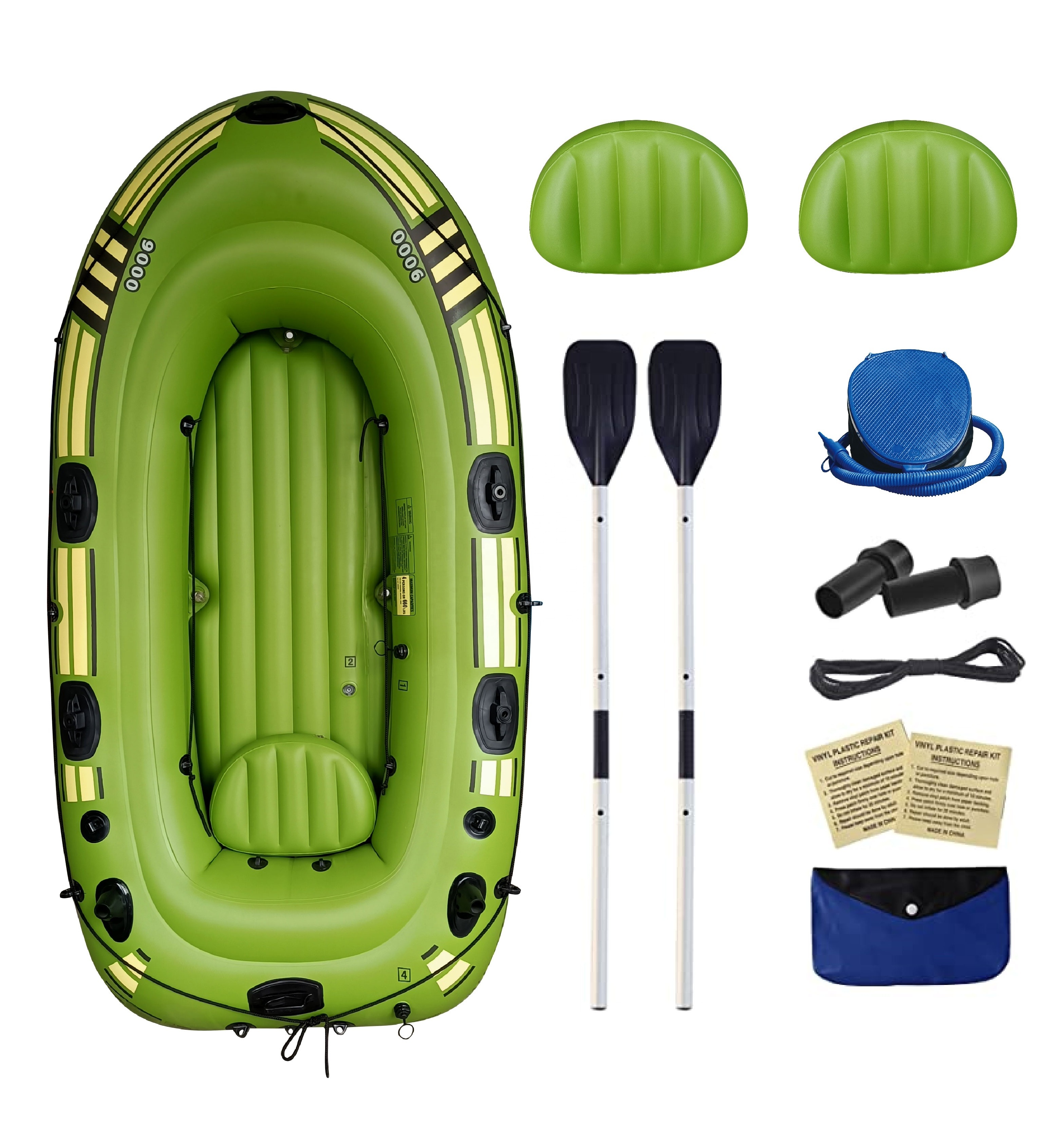 Inflatable River Rowing Boat set with oars for sale  Inflatable small boats for fishing