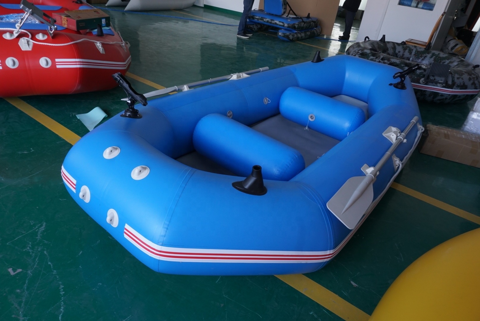 Professional Factory Outdoor Inflatable Rafts River Drift Boat With Inflatable Floor for sale