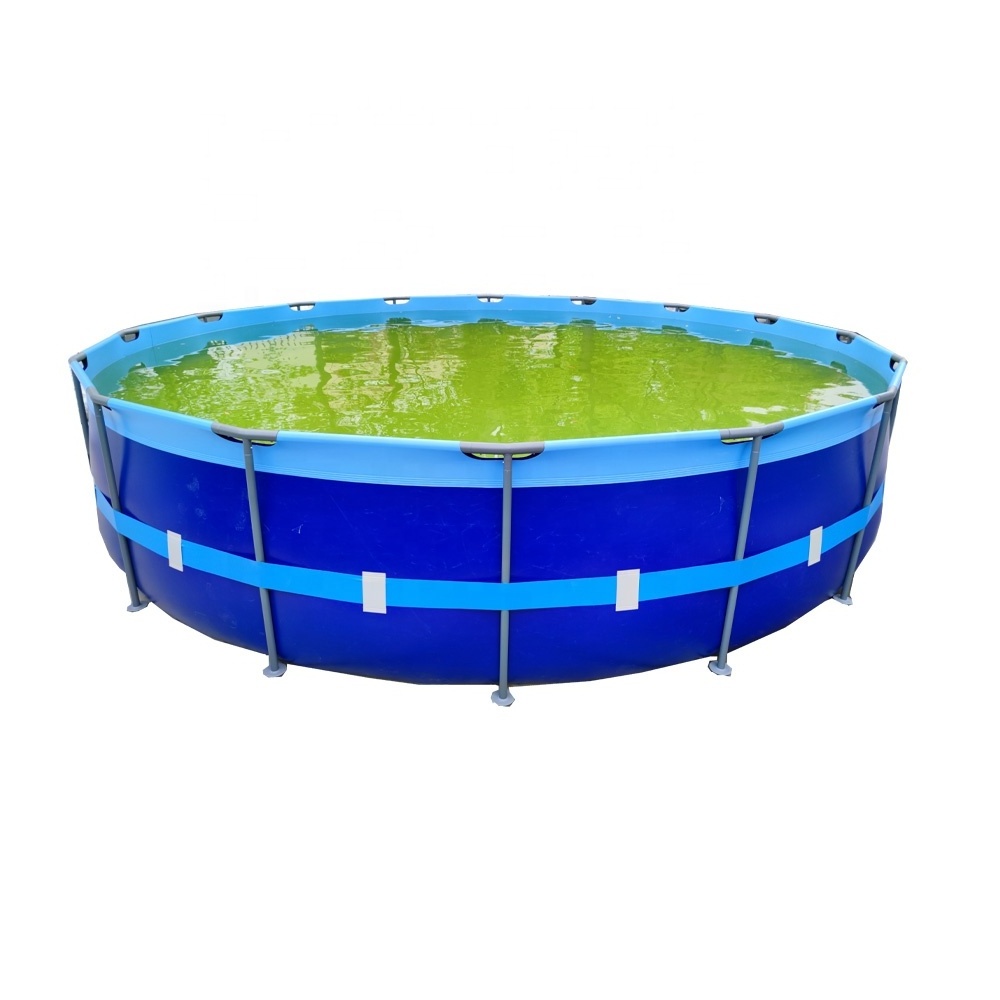 above ground pool Folded Swimming Frame Pool  For Backyard With Steel Frame