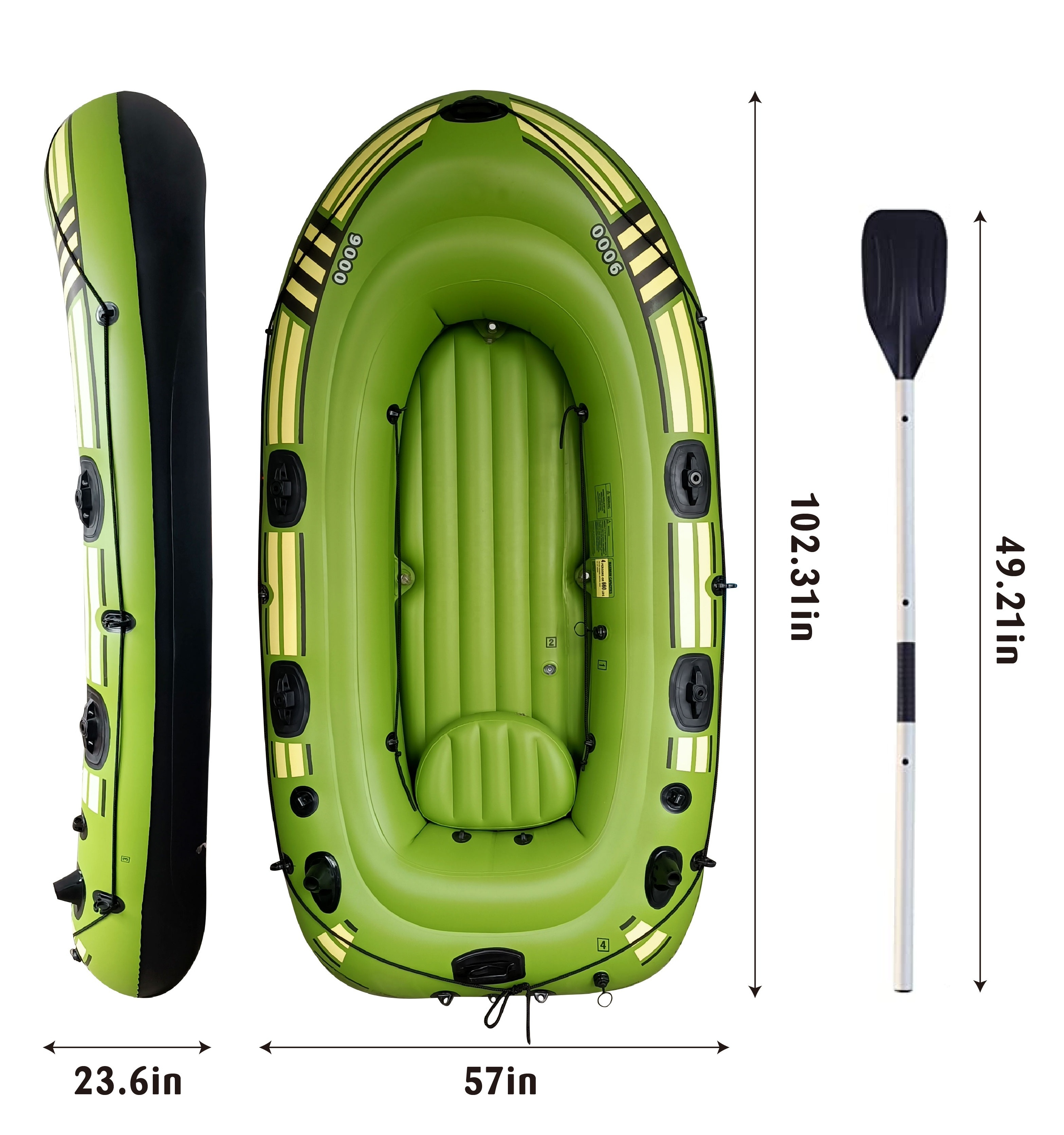 Inflatable River Rowing Boat set with oars for sale  Inflatable small boats for fishing