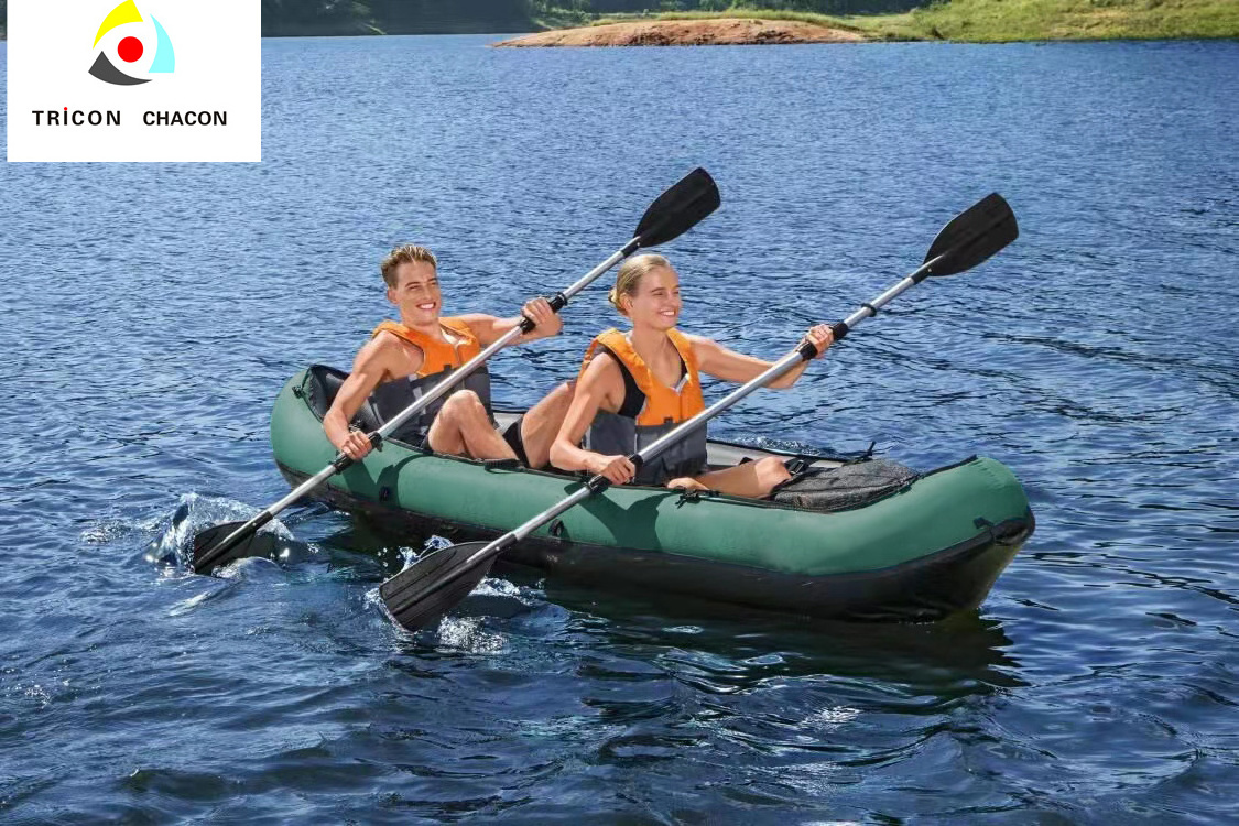 Inflatable Pedal Kayak Durable Nylon Hull PVC Carry Bag Air Mat Silk Screen Printing Electric Kayak Motor 12v Kayak 2 Person