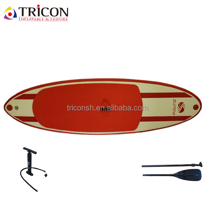 Wholesale OEM Design 12'6 Light Weight Inflatable Paddle Race SUP Boards For Water Surfing Sports