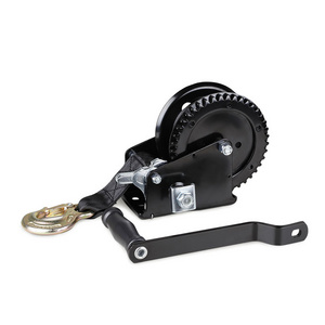 1200lb Trailer Winch with Heavy Duty Strap and Efficient 4:1 Gear Ratio - Easy Installation and Weather Resistant