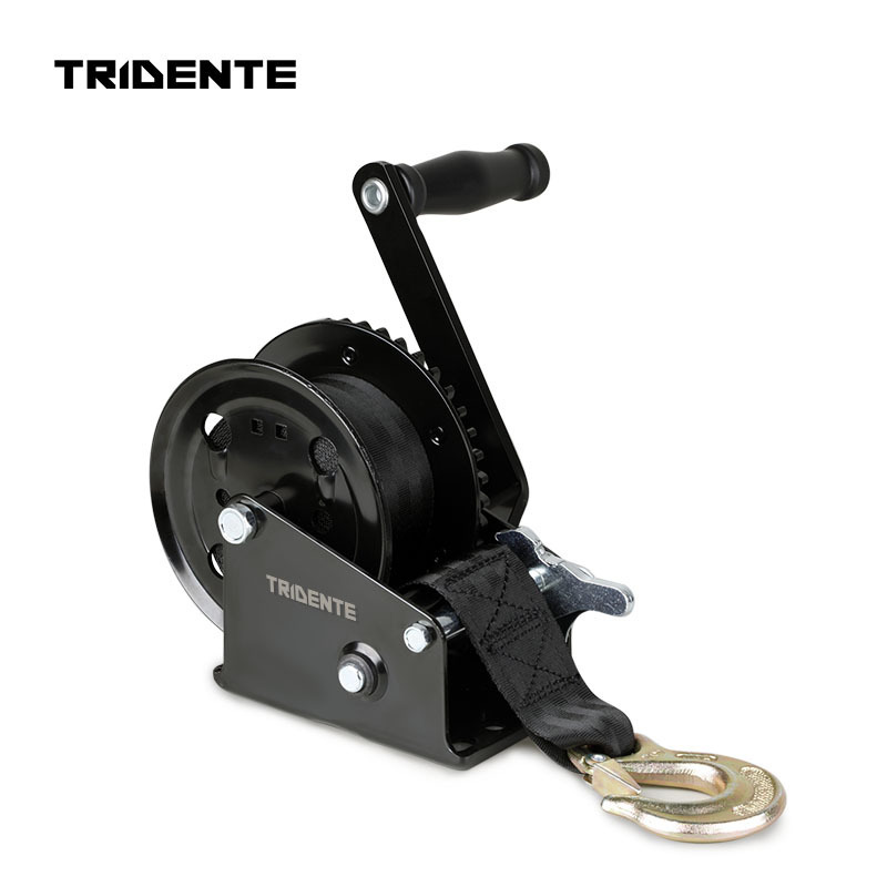 1200lb Trailer Winch with Heavy Duty Strap and Efficient 4:1 Gear Ratio - Easy Installation and Weather Resistant