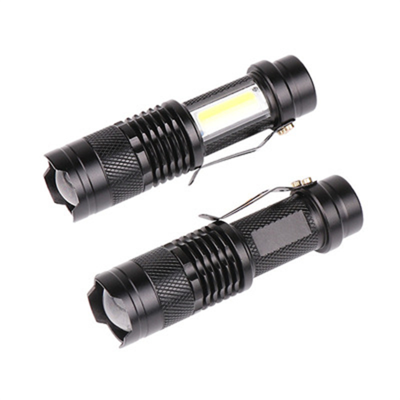 Mini Torch Strong Light Outdoor Portable USB Rechargeable Battery Tactical Torch Lighter with Pen Holder