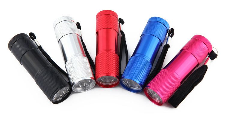 9 led light flashlight UV ultraviolet lamp UV Handheld  Flashlight  9 LED Mini Light Torch