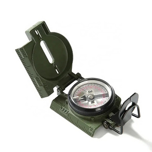 Professional US Clamshell Compass Outdoor Camping Lensatic Compass with Glow-in-the-dark