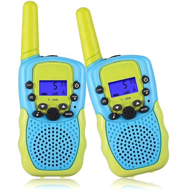 Kids Walkie Talkies 22 Channels 2 Way Radio Toy  LCD Flashlight 3 Miles Range Walkie Talkie for Outside Camping