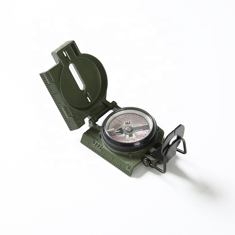 Professional US Clamshell Compass Outdoor Camping Lensatic Compass with Glow-in-the-dark