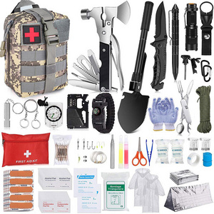 Outdoor Camping Adventure Emergency Gear First Aid Survival Kit with Multifunctional Axe