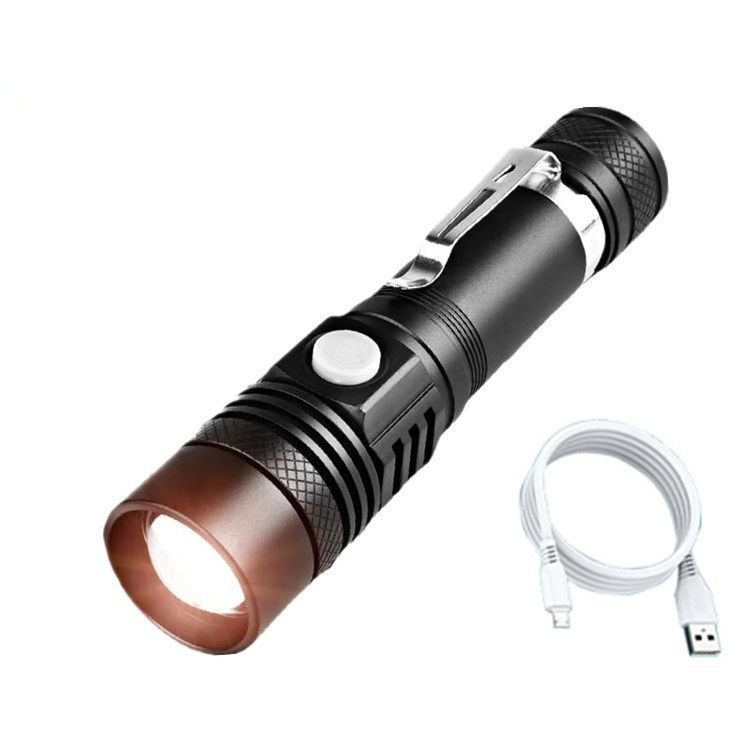 USB Rechargeable Tactical Flashlight  LED for Hiking Hunting Camping Emergency Outdoor Sport