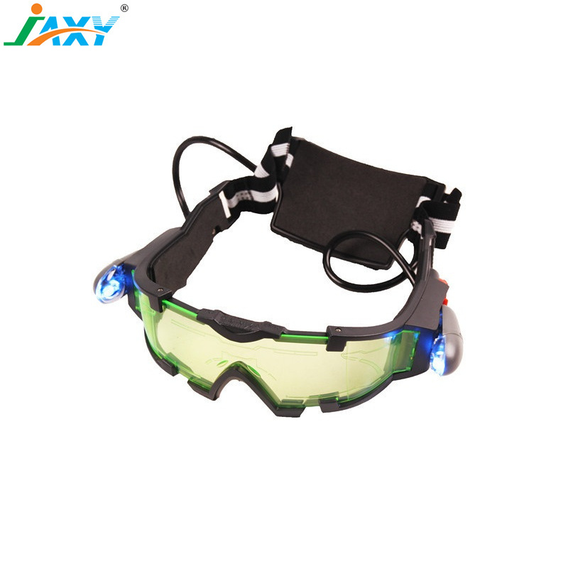 Jaxy multifunctional Helmet outdoor sports night vision safety goggles with LED lights for kids and teenagers