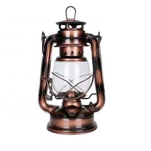 Vintage Glass Decor Camp Hanging Light Large Capacity Kerosene Oil Lamps with Fire Control Knob