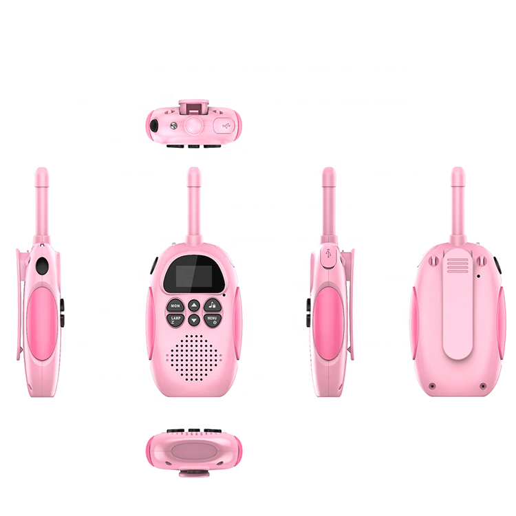 Kids 3 Mile Range Wireless Walkie Talkies Recharging Lanyard Design Toy Walkie Talkie