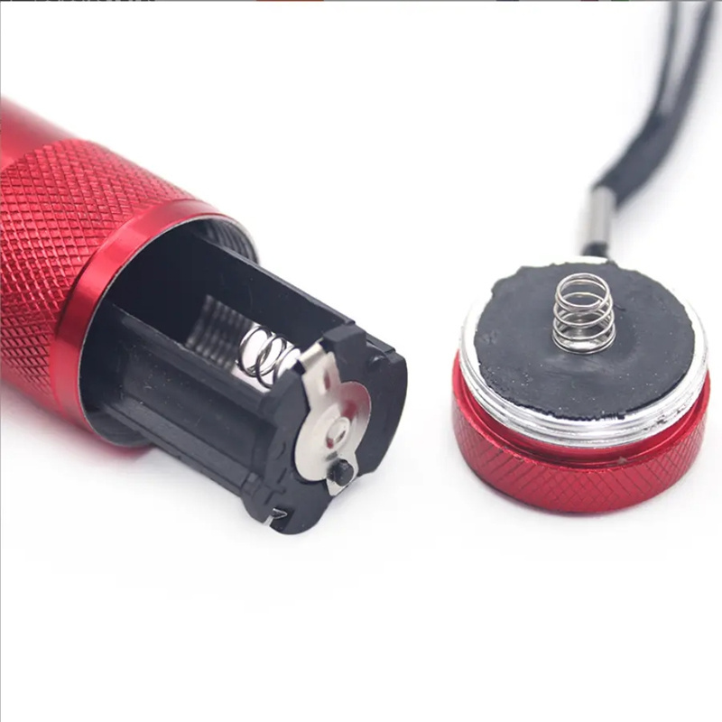 Super Bright Handheld Torch UV light 395nm 9 LED UV Mini Aluminum Flashlights with Lanyard