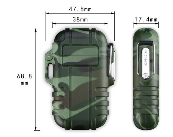 Cigarette Lighter Camping Supplies USB Charging Double Arc Camping Lighter