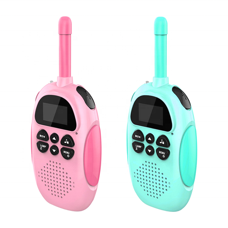 Kids 3 Mile Range Wireless Walkie Talkies Recharging Lanyard Design Toy Walkie Talkie