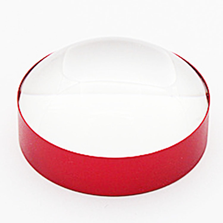 75mm 10X Optical Lens Desktop Acrylic Round Shape HD Paperweight Dome Magnifiers for Multipurpose