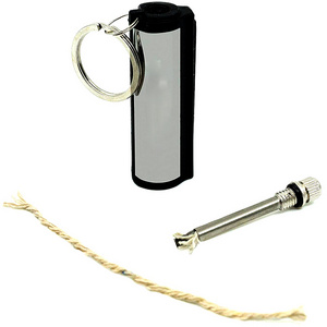 Survival Permanent Match Metal Keychain Unlimited Waterproof Stick Emergency Fire Starter with Keychain