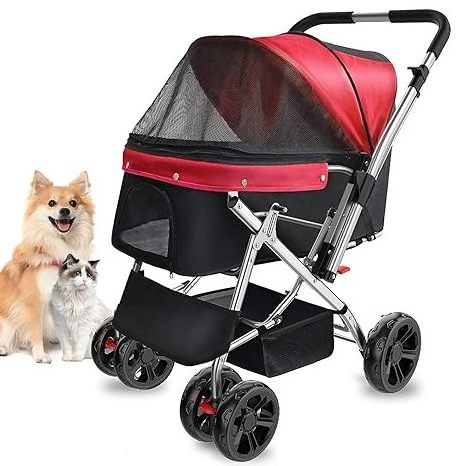 TH-PSP-300 Large storage Design Strong frame Standard Pet Stroller Comfort Medium Cat stroller