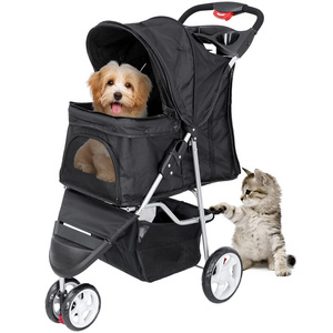 TH-PSP-399 Customization support Dog Stroller Lightweight Foldable Portable Compact Jogger Pet Gear Puppy Travel Pet Stroller