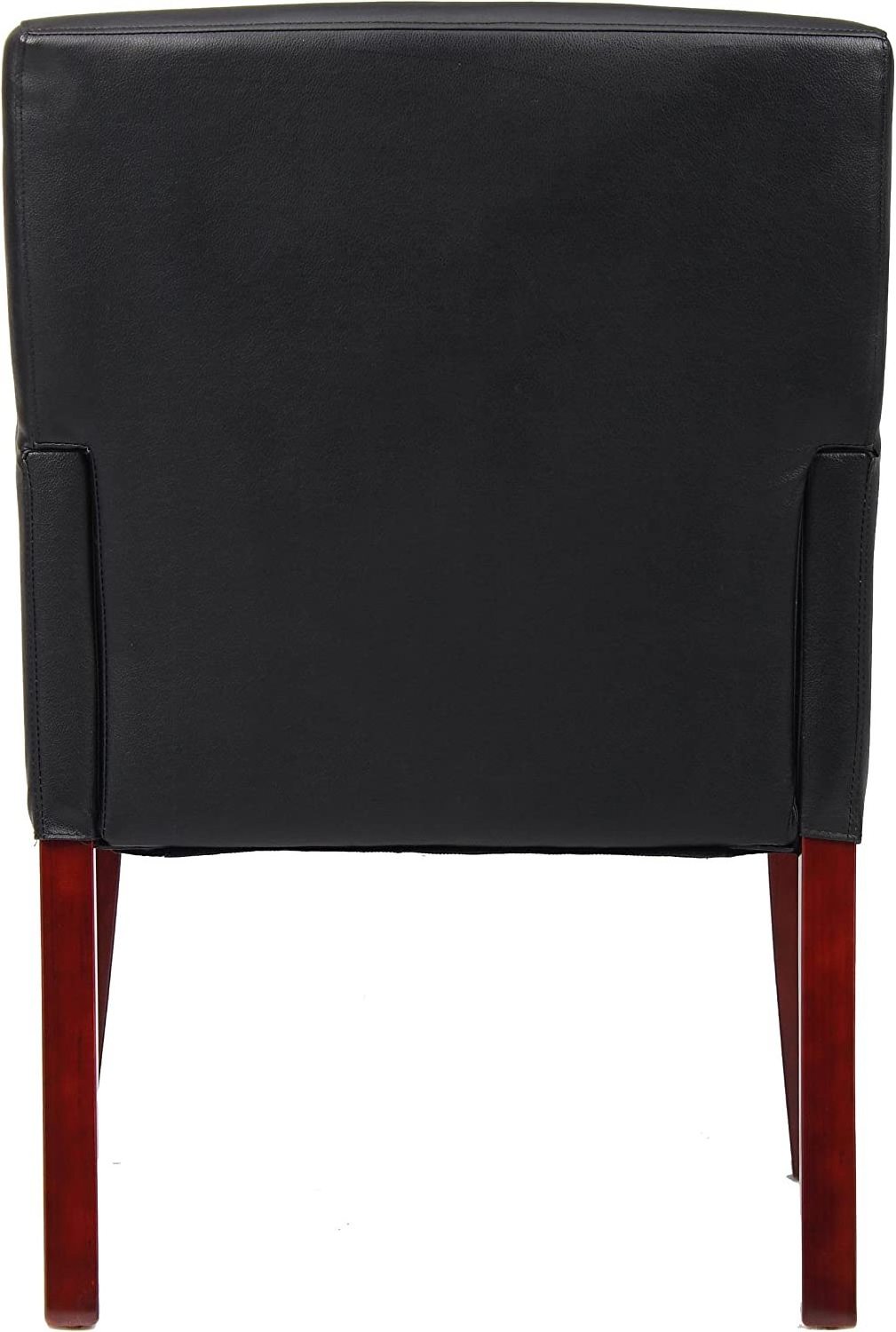 THLCr - 0037 Modern American Style Arm Guest Chair with Mahogany Finish in Black For living room Furniture