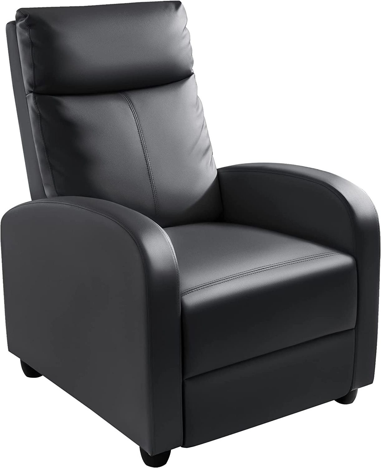 Recliner Chair Padded Seat Pu Leather for Living Room Single Sofa Recliner Modern Recliner Seat Club Chair Home Theater Seating