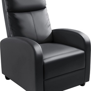 Recliner Chair Padded Seat Pu Leather for Living Room Single Sofa Recliner Modern Recliner Seat Club Chair Home Theater Seating