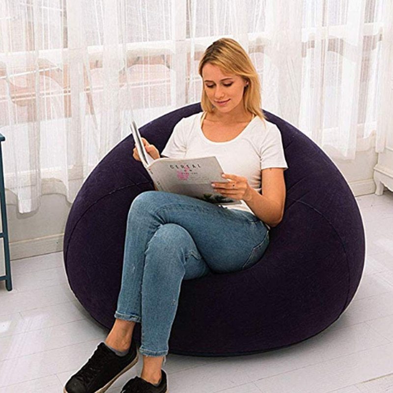 TRIHO S81803 Big Cozy Sofa Waterproof Inflatable Bean Bag Chairs Living Room Furniture Chairs Bean Bag Portable For Outdoor