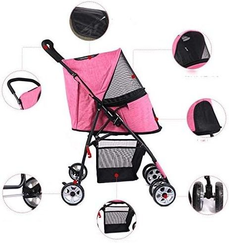 TH-PSP-279 Italian New Design Strong frame Standard Folding Pet Stroller Comfort Medium pet stroller