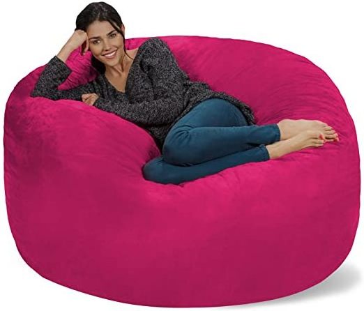 TRIHO S81865 Chill Sack Bean Bag Chair: Giant 5' Memory Foam Furniture Bean Bag - Big Sofa With Soft Micro Fiber Cover