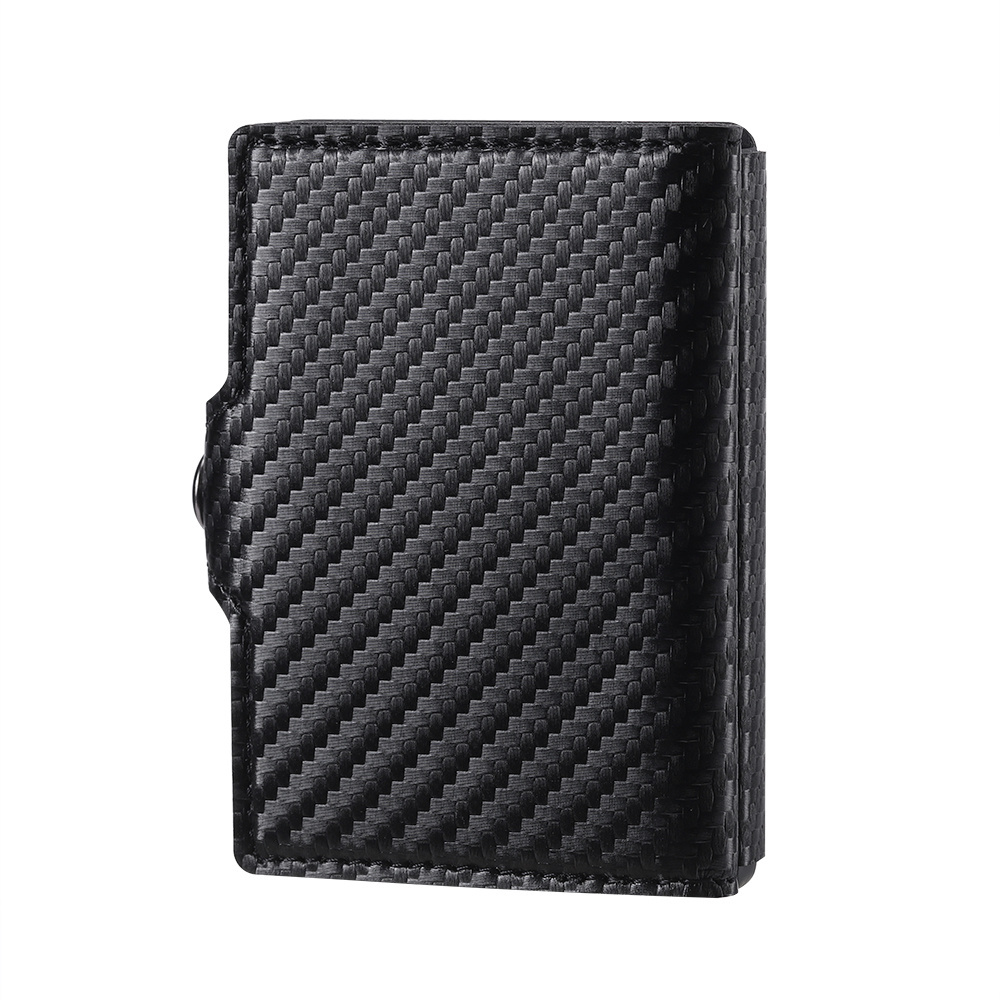 Wholesale carbon Fiber Card Case Steel Business Card Holder Name Card Holder